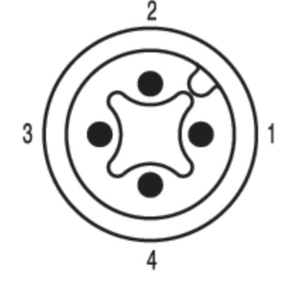 Verbindungsleitung M12 SAIL-M12GM12W-4-3L0.6U