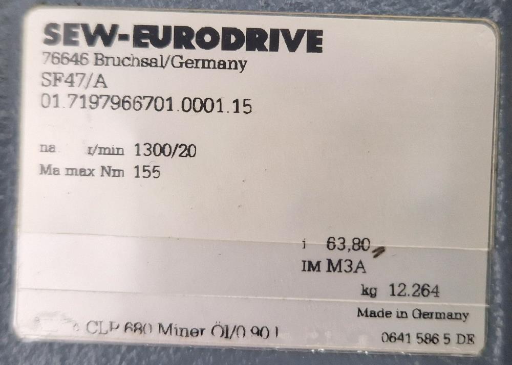 Getriebe SF47/A  01.7197966701.001.15