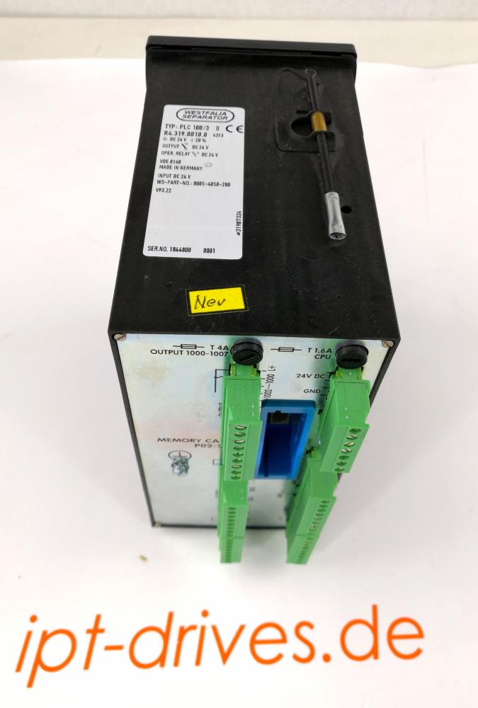 Westfalia Separator PLC 100/3 R4.319.0010.0