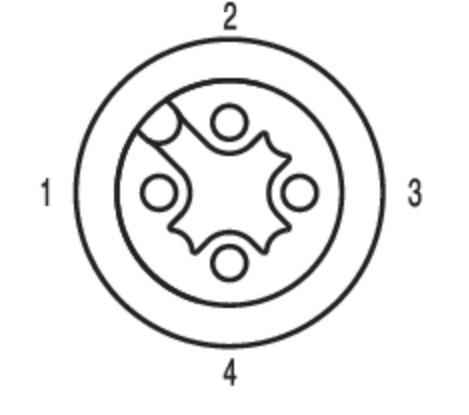 Verbindungsleitung M12 SAIL-M12GM12W-4-3L0.6U