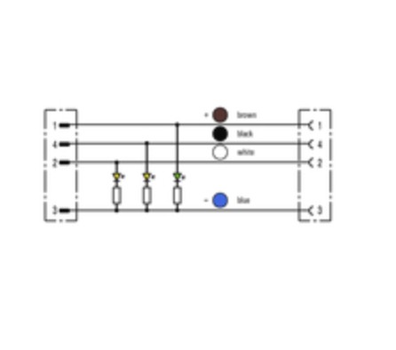 Verbindungsleitung M12 SAIL-M12GM12W-4-3L0.6U
