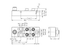 I/O Verteiler 4 Fach M8